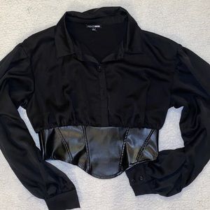 LONG SLEEVE CROP TOP